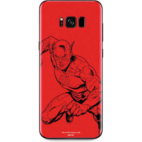 DC Comics The Flash Comic Pop Galaxy S8 Plus Skin